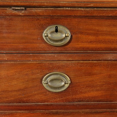 Bureau Bookcase Mahogany England 19th Century