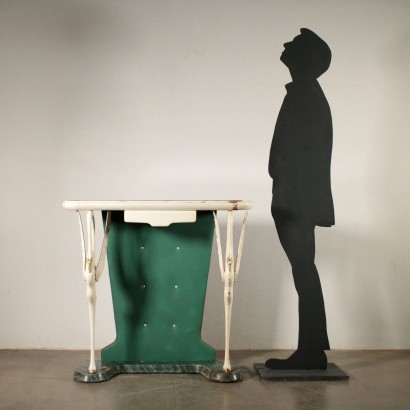 Console Table Lacquered Wood Skai Vintage Italy 1940s-1950s