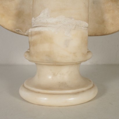 White Marble Bust Italy 19th Century