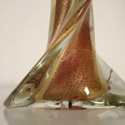 Lampe en Verre Torchon Fabriqué en Italie Deuxième moitié '900