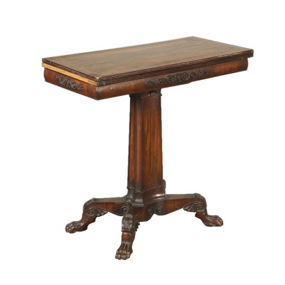 Game Table with Inlays Rosewood Italy 19th Century