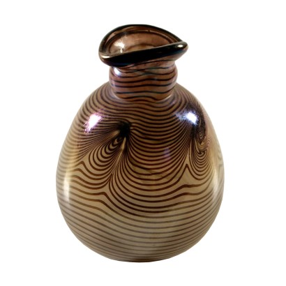 Iridescent Glass Vase Northern Europe 1970s