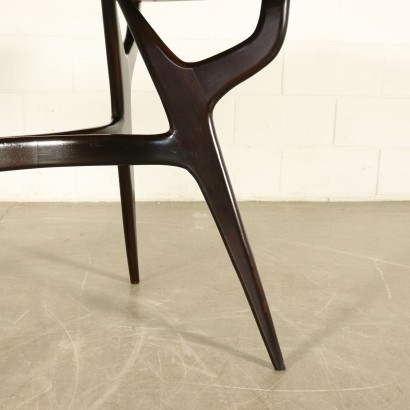 Table Bois ébonisé Formica Fabriqué en Italie Années 50