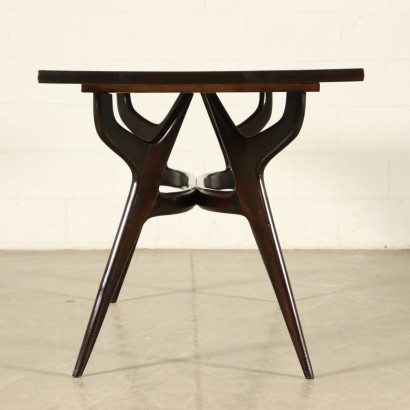 Table Bois ébonisé Formica Fabriqué en Italie Années 50