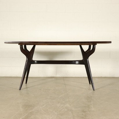 Table Bois ébonisé Formica Fabriqué en Italie Années 50