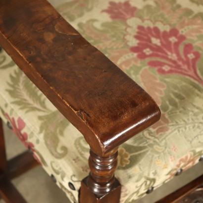 Pair of Highchairs Walnut Italy 18th and 20th Century