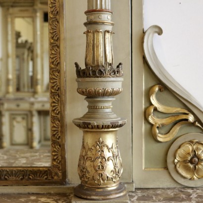 Console Table Neoclassical Style Walnut Italy 20th Century