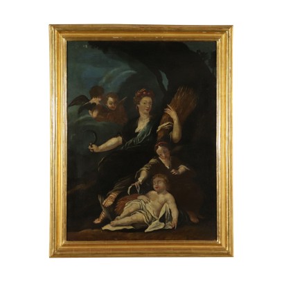 Allegory of Summer Oil Painting French School 18th Century