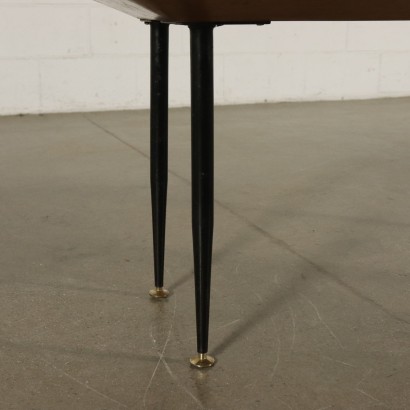 Petite Table Formica Métal Laiton Italie Années 60