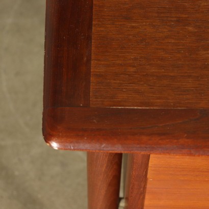 Desk with Drawers Teak Vintage Italy 1960s