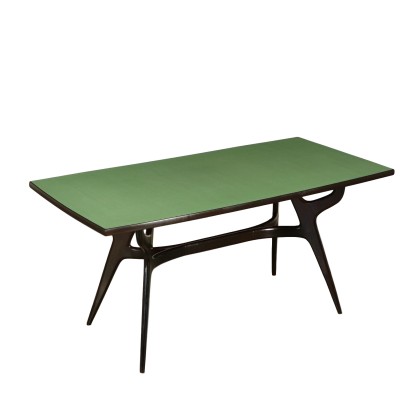 Table Bois ébonisé Formica Fabriqué en Italie Années 50