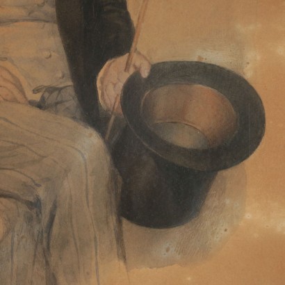 Portrait of a Gentleman by Antonio Bignoli Mixed Technique 1800s