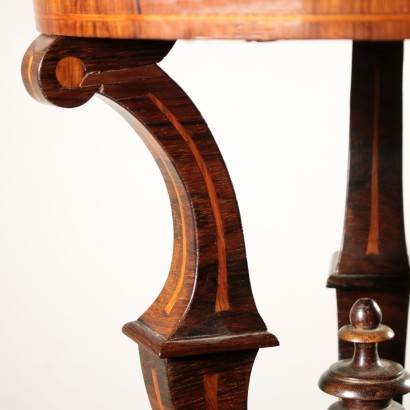 Matching Gueridon Rosewood and White Marble Italy 19th Century