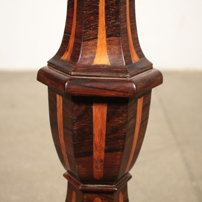 Matching Gueridon Rosewood and White Marble Italy 19th Century