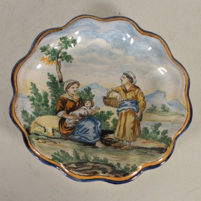 Set of Twelve Majolica Plates Made in Italy Late 1800s