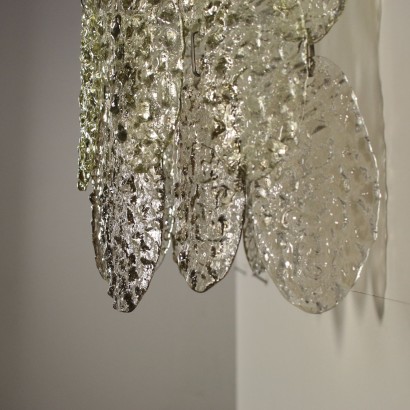 Wall Light Metal Crystal Vintage Italy 1960s