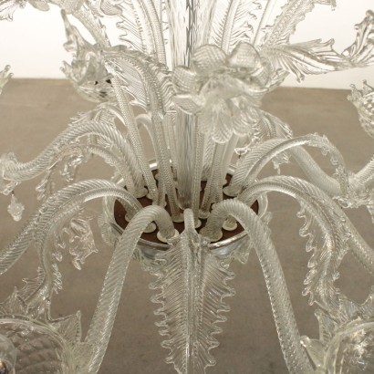 Large Chandelier Murano Glass Italy 20th Century