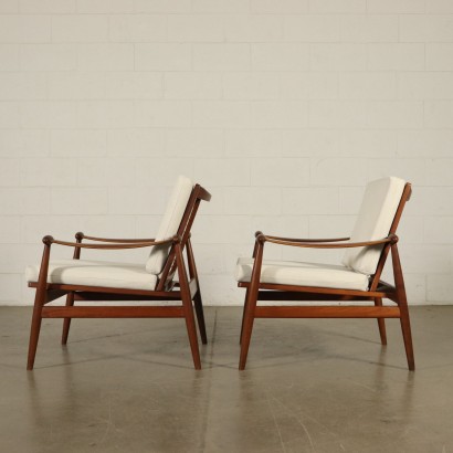 Pair of Armchairs by Finn Juhl Vintage Italy 1950s