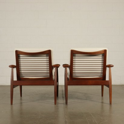 Pair of Armchairs by Finn Juhl Vintage Italy 1950s