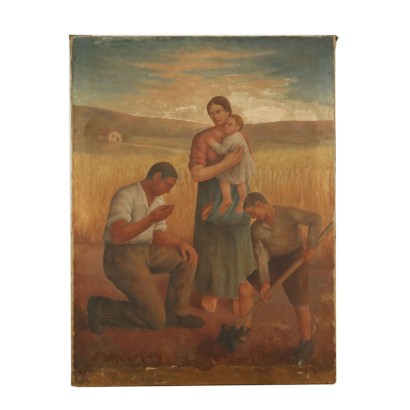 Work in the Fields Oil Painting 20th Century