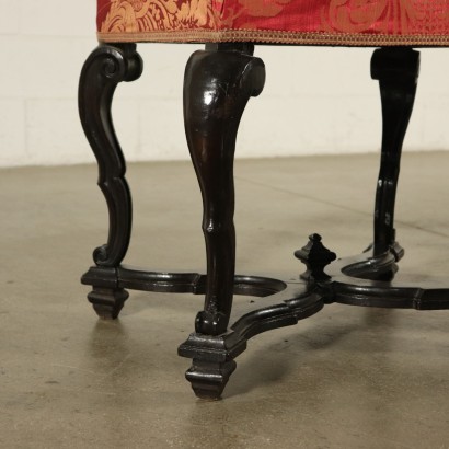 Pair of Stools Walnut Italy 18th Century