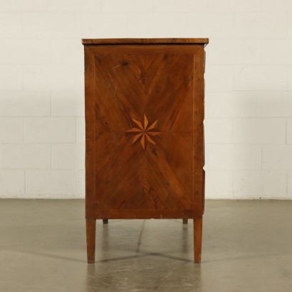 Chest of Drawers Maple Olive Walnut Italy 18th Century