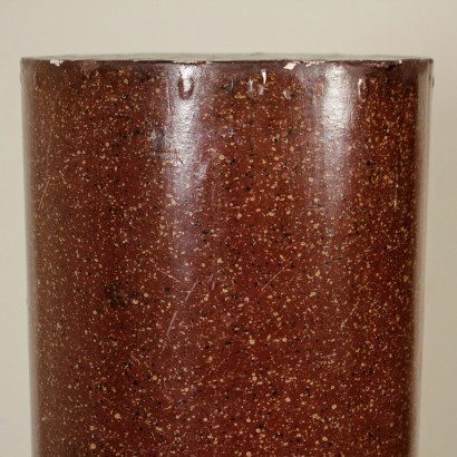 Lacquered Column with Porphyry Finish Italy 18th Century