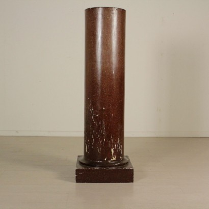 Lacquered Column with Porphyry Finish Italy 18th Century