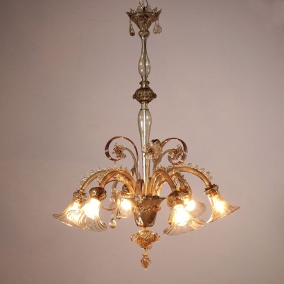 Glass Chandelier from Murano Italy 20th Century