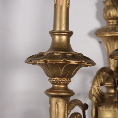 Pair of Gilded Sconces Italy 20th Century