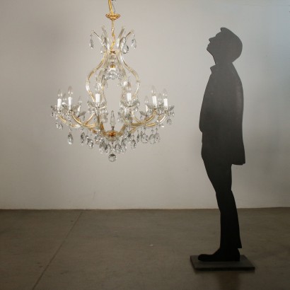 Marie Therese Chandelier Glass Italy 20th Century