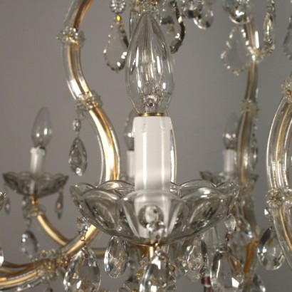 Marie Therese Chandelier Glass Italy 20th Century