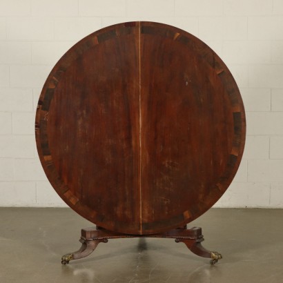 Tilt-top Table Rosewood Inlays England Mid 1800s