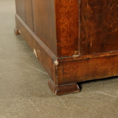 Pedestal Desk Cherry Walnut Austria Mid 1800s