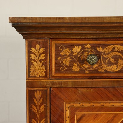 Refined Secretaire with Inlays Italy 20th Century