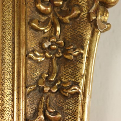Grand Cadre en Style Bois doré sculpté Fabriqué en Italie '900