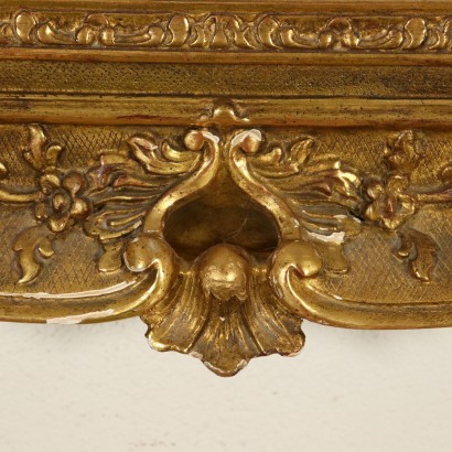 Grand Cadre en Style Bois doré sculpté Fabriqué en Italie '900
