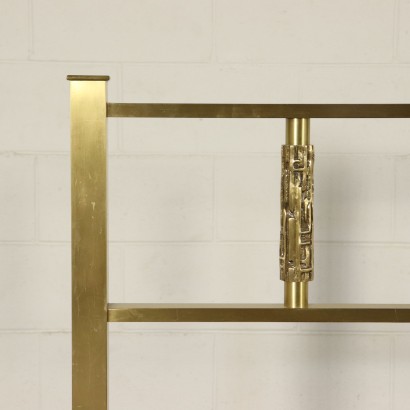 Brass Bed Structure Attributed to Luciano Frigerio Vintage Italy 1960s