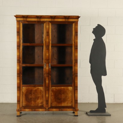 Deco Bookcase Glass Doors Italy 20th Century