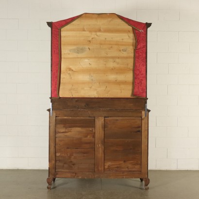 Cupboard with Plate Rack Walnut Poplar Italy 20th Century