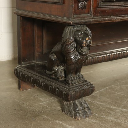 Walnut Cupboard with Raised Back Italy 20th Century