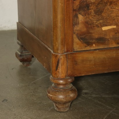 Large Walnut Wardrobe Italy Mid 19th Century