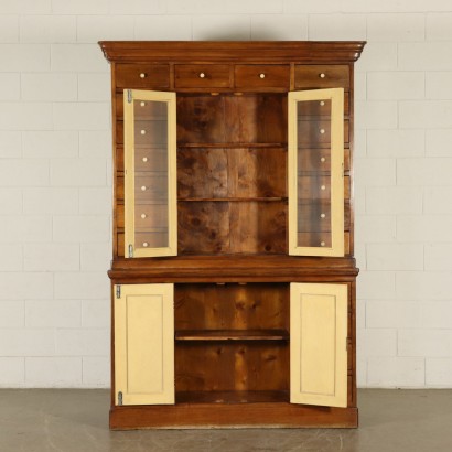 Walnut Bookcase with Drawers Italy 20th Century