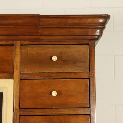 Walnut Bookcase with Drawers Italy 20th Century