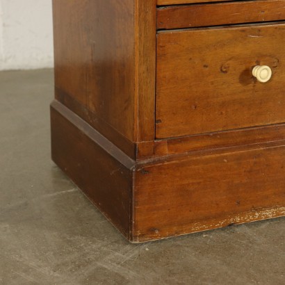 Walnut Bookcase with Drawers Italy 20th Century