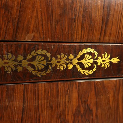 Empire Walnut Chest of Drawers Italy 19th Century