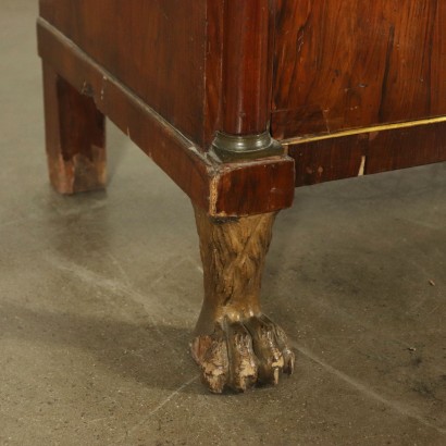 Empire Walnut Chest of Drawers Italy 19th Century