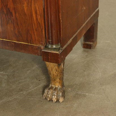 Empire Walnut Chest of Drawers Italy 19th Century