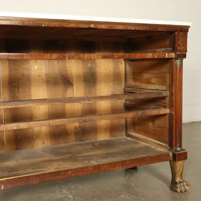 Empire Walnut Chest of Drawers Italy 19th Century