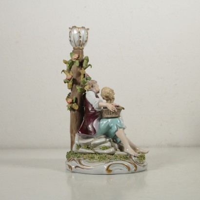 Pair of Capodimonte Figurines Ceramic Italy 20th Century